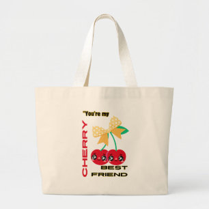 SIE SIND MEIN BESTES FREUND CHERRY JUMBO STOFFBEUTEL