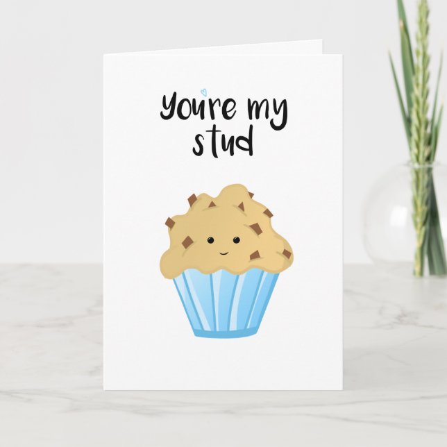 Sie sind mein Bolzen MUFFIN Feiertagskarte (Vorderseite)