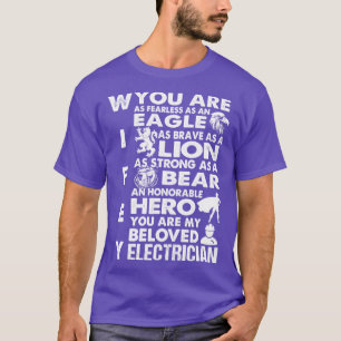 Sie sind mein geliebter Elektriker Wifey Proud Ele T-Shirt
