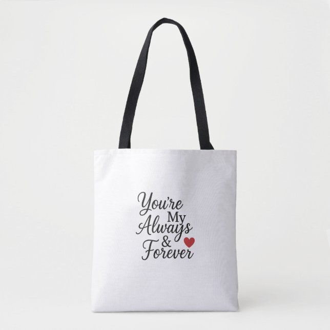 Sie sind mein "Immer & Forever" - elegantes Zitat  (Vorderseite)