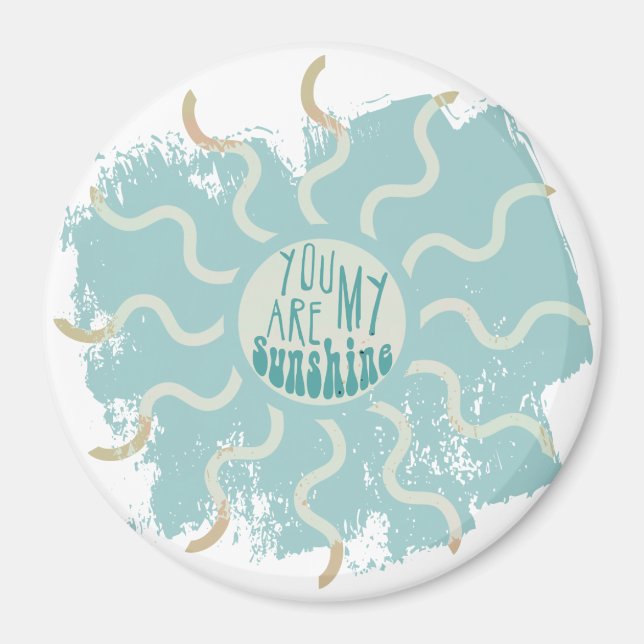 Sie sind mein inspirierendes Zitat aus Sonnenschei Magnet (Vorne)
