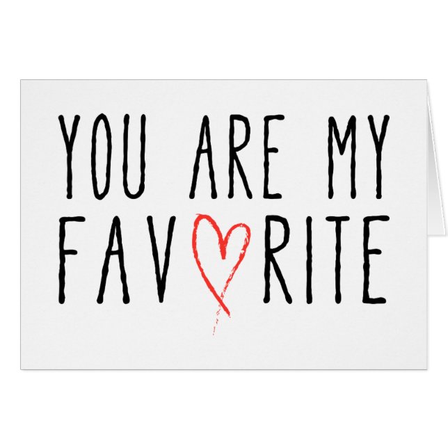 Sie sind mein Liebling, Textentwurf mit rotem (Vorderseite (Horizontal))