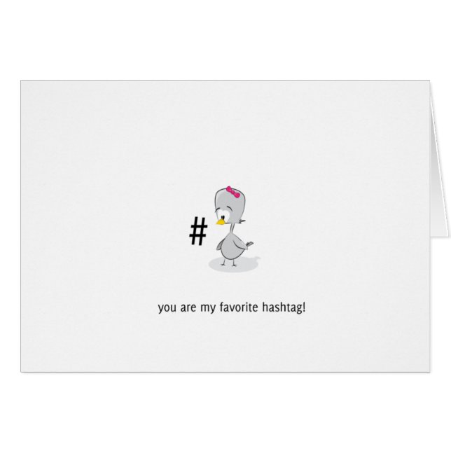 Sie sind mein Lieblingshashtag! (Vorderseite (Horizontal))