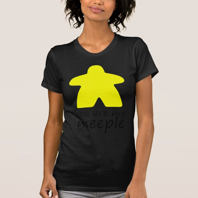 Sie sind mein meeple - Gelb T-Shirt (Vorderseite)