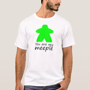 Sie sind mein meeple - grüne W.-Kontur T-Shirt
