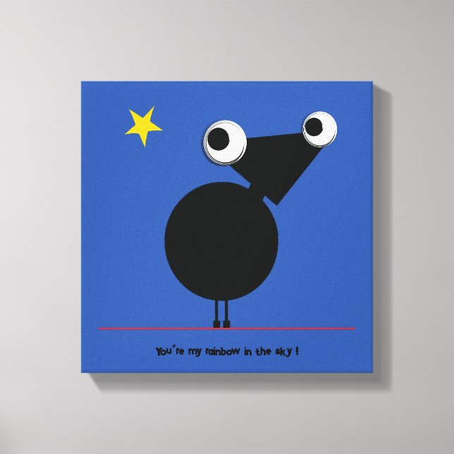Sie sind mein Regenbogen im Himmel von Michele Mos Leinwanddruck (Vorderseite)