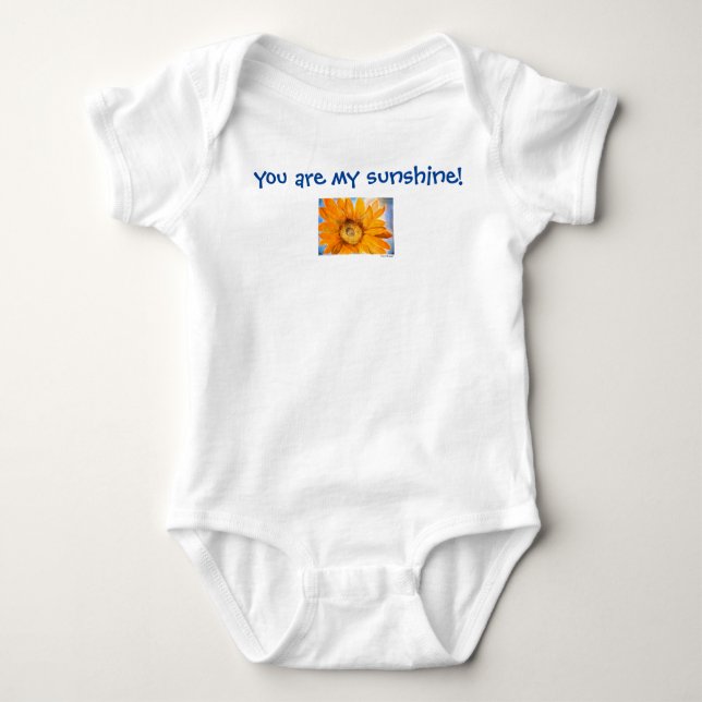 Sie sind mein Sonnenschein-Baby-Bodysuit Baby Strampler (Vorderseite)