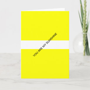 Sie sind mein Sonnenschein Karte