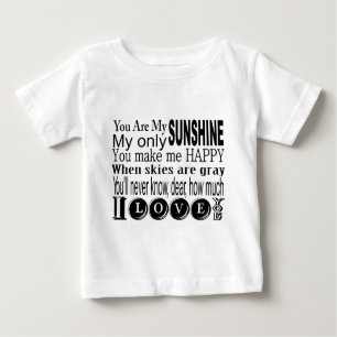 Sie sind mein Sonnenschein mein nur Sonnenschein Baby T-shirt