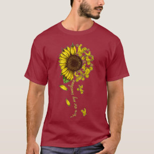 Sie sind mein Sonnenschein Motorrad Sonnenblumen H T-Shirt