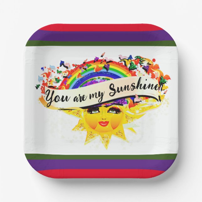 SIE SIND MEIN SONNENSCHEIN PAPPTELLER (Vorderseite)