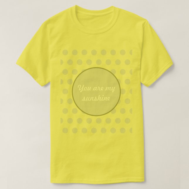 Sie sind mein Sonnenschein-Polka-Dot-T - Shirt (Bu (Design vorne)