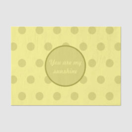 Sie sind mein Sonnenscheinpapier (Buttergelb) Seidenpapier