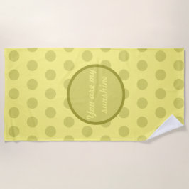 Sie sind mein Sonnenschutzhandtuch (Buttergelb) Strandtuch