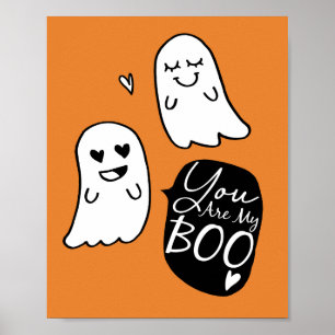 Sie sind meine BOO Halloween-Geister Poster