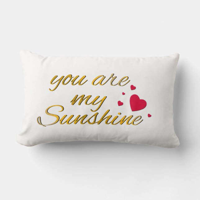 Sie sind meine Goldtypographie des Lendenkissen (Vorderseite)