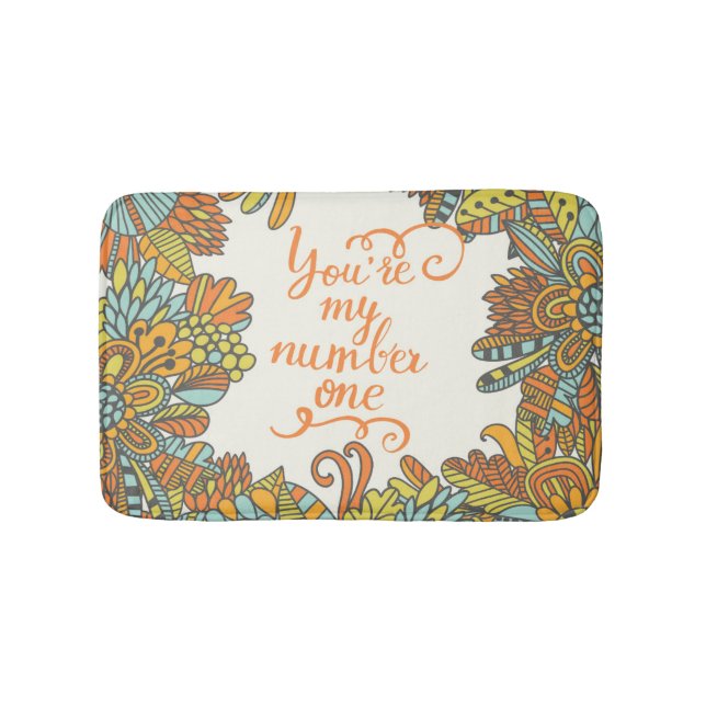 Sie sind meine Nr. eine Badematte (Vorderseite)