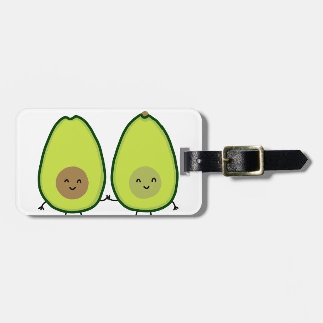 Sie sind meine PERFEKTE HÄLFTE, AVOCADO Gepäckanhänger (Vorderseite horizontal)