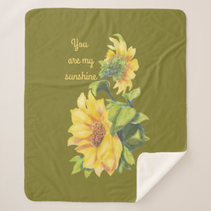 Sie sind meine Sonnenblume-Liebe Sherpadecke