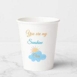 Sie sind meine sonnengelben, orangefarbenen Sonnen Pappbecher