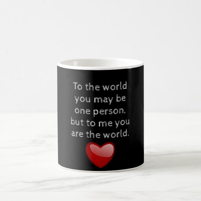 Sie sind meine Welt - Kaffee-Tasse Kaffeetasse (Mittel)