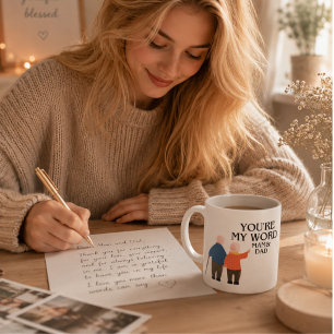 Sie sind meine Weltmutter und Vater - Liebe der Fa Jumbo-Tasse
