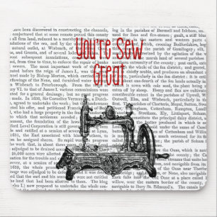 Sie sind nähen große Illustration Mousepad