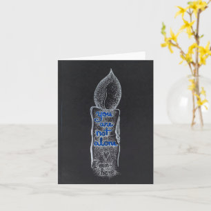 Sie sind nicht allein ein Zitat von Barmherzigkeit Karte