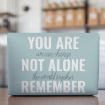 Sie sind nicht allein erinnern Inspiration Minze HP Laptop-Aufkleber<br><div class="desc">Sie sind nicht allein erinnern Inspiration Minze</div>