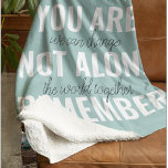 Sie sind nicht allein erinnern Inspiration Minze Sherpadecke<br><div class="desc">Sie sind nicht allein erinnern Inspiration Minze</div>