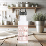 Sie sind nicht allein Mädchen positive Motivation  Edelstahlflasche<br><div class="desc">Sie sind nicht allein Mädchen positive Motivation Zitat</div>