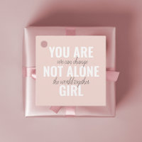 Sie sind nicht allein Mädchen positive Motivation 