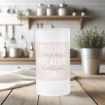 Sie sind nicht allein Mädchen positive Motivation  Mattglas Bierglas<br><div class="desc">Sie sind nicht allein Mädchen positive Motivation Zitat</div>