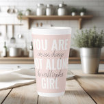 Sie sind nicht allein Mädchen positive Motivation  Milchtasse<br><div class="desc">Sie sind nicht allein Mädchen positive Motivation Zitat</div>
