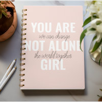 Sie sind nicht allein Mädchen positive Motivation