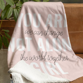 Sie sind nicht allein Mädchen positive Motivation  Sherpadecke