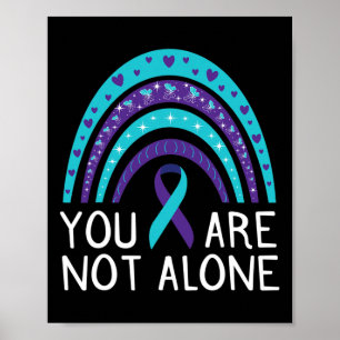Sie sind nicht allein Selbstmordbewusstsein psychi Poster