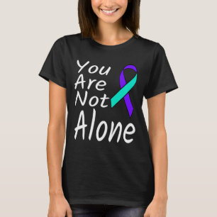 Sie sind nicht allein Suizidprävention Ribbon Awar T-Shirt