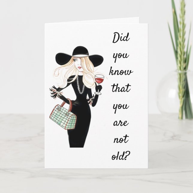 SIE SIND NICHT "ALT", SIE SIND "RETRO" KARTE (Vorderseite)