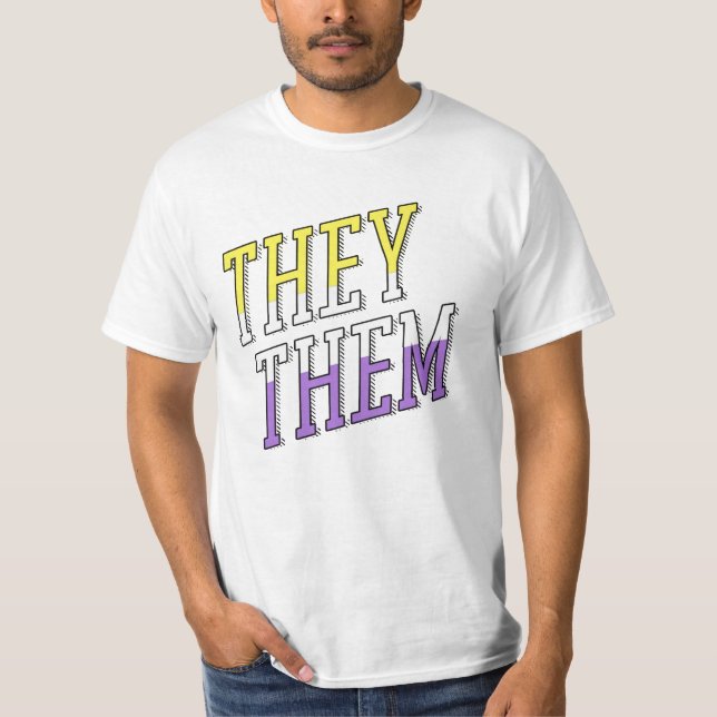 Sie sind nicht binäre Farben T-Shirt (Vorderseite)