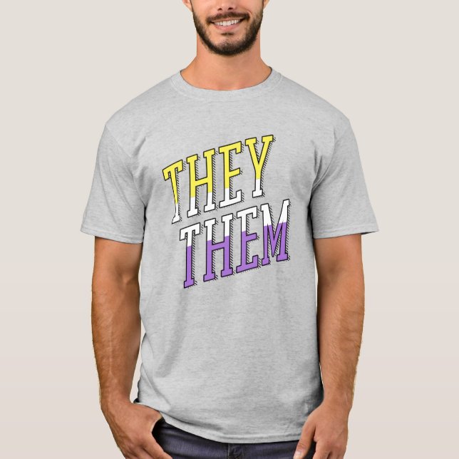 Sie sind nicht binäre Farben T-Shirt (Vorderseite)
