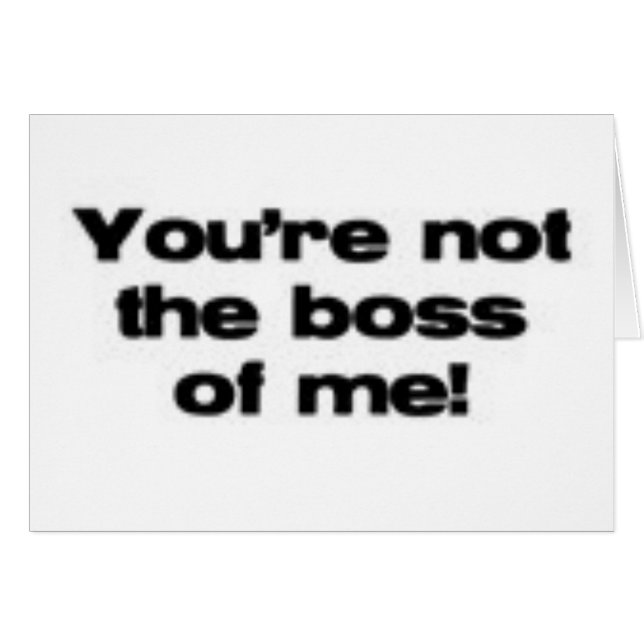 Sie sind nicht der Chef von mir (Vorderseite (Horizontal))