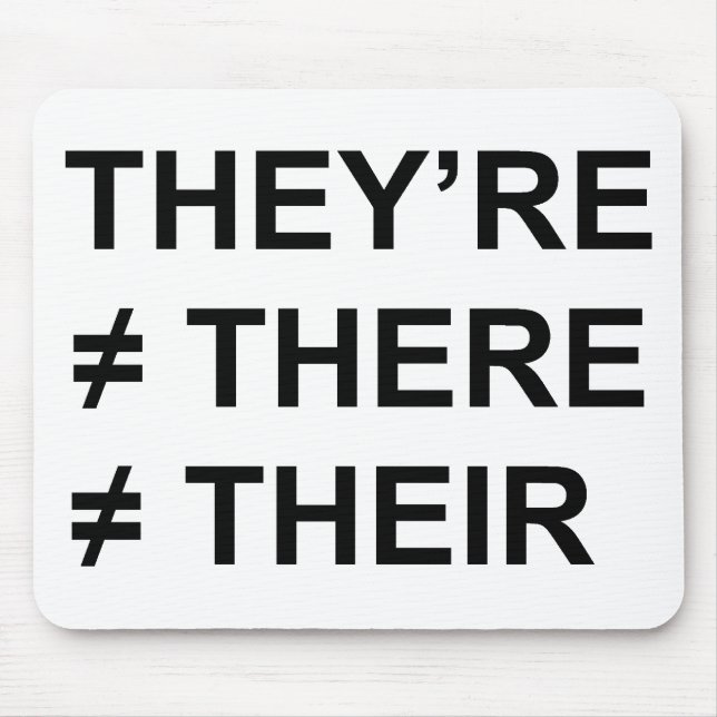 Sie sind nicht dort mousepad (Vorne)