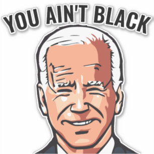 SIE SIND NICHT SCHWARZ JOE BIDEN DIE DECAL STICKER