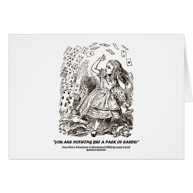 Sie sind nichts aber ein Kartenspiel (Vorderseite (Horizontal))