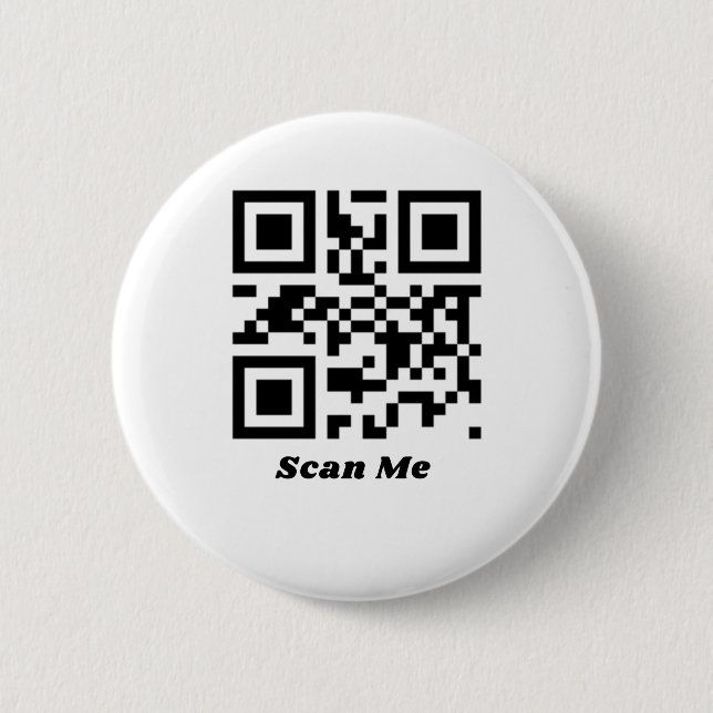 Sie sind Niedlicher qr-Code Button (Vorderseite)