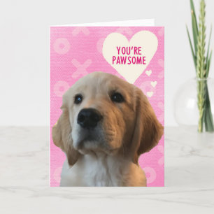 Sie sind PAWSOME Golden Liebe Valentinstag Card Karte
