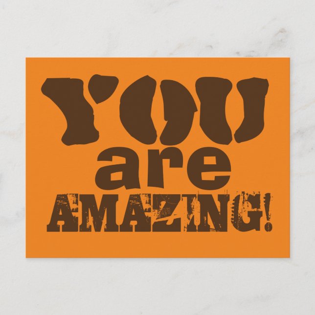 Sie sind Phantastische Inspiration Postkarte (Vorderseite)