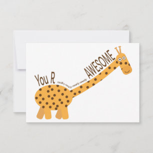 Sie sind Phantastische, Niedliche Giraffe-Illustra