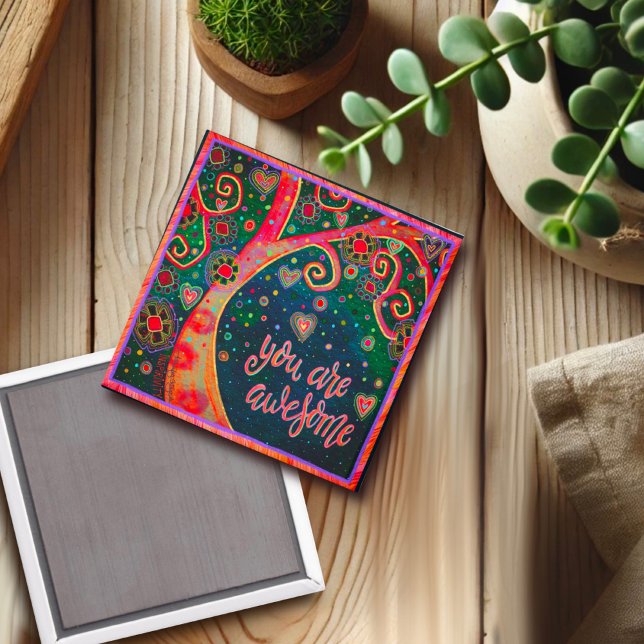 Sie sind Phantastische Niedliche Whimsikbaumflora Magnet (Von Creator hochgeladen)